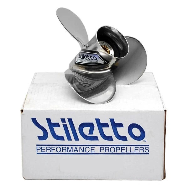Stiletto 22012 OMC Performance Boat Propeller - 3-RH 12 Inch X 12 Pitch