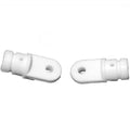 Boat Plastic Bimini End Eye Fittings - 7/8 Inch White (pair)