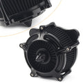 Black Turbine Spike Air Intake Filter Cleaner for Harley Road Glide FLTR 2008-16