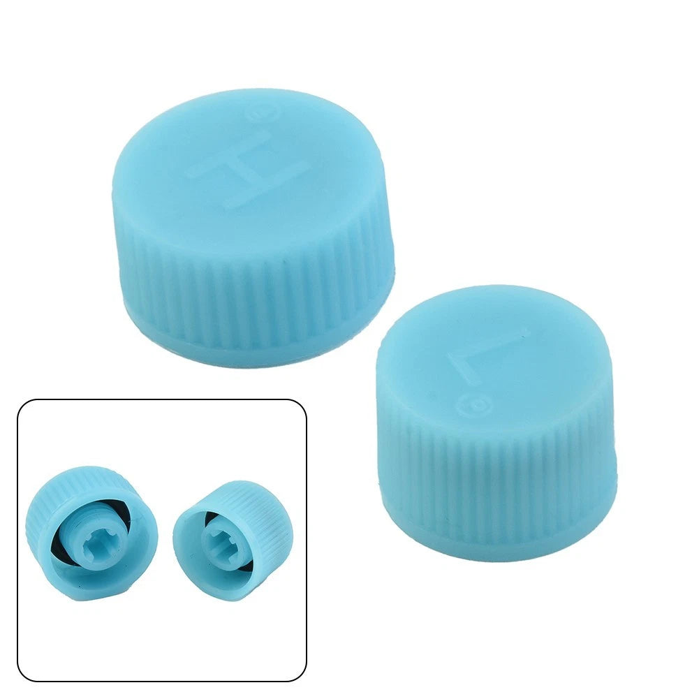 2* High/Low Pressure AC A/C System Valve Cap Air Conditioning Service Tool