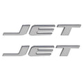 Sea Ray Boat Raised Emblem Decal Sticker - Jet Chrome Plastic (pair)