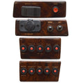 Godfrey Pontoon Boat Switch Panel Kit - Sanpan Woodgrain (set of 4)