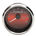 Stratos Boat Speedometer Gauge 7E539R1 - Beede 3 1/4 Inch Silver Red