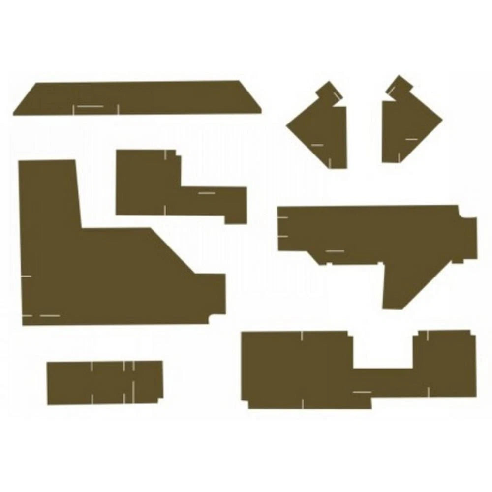 CR52 Cab Kit, Multi-Brown Vinyl Fits John Deere