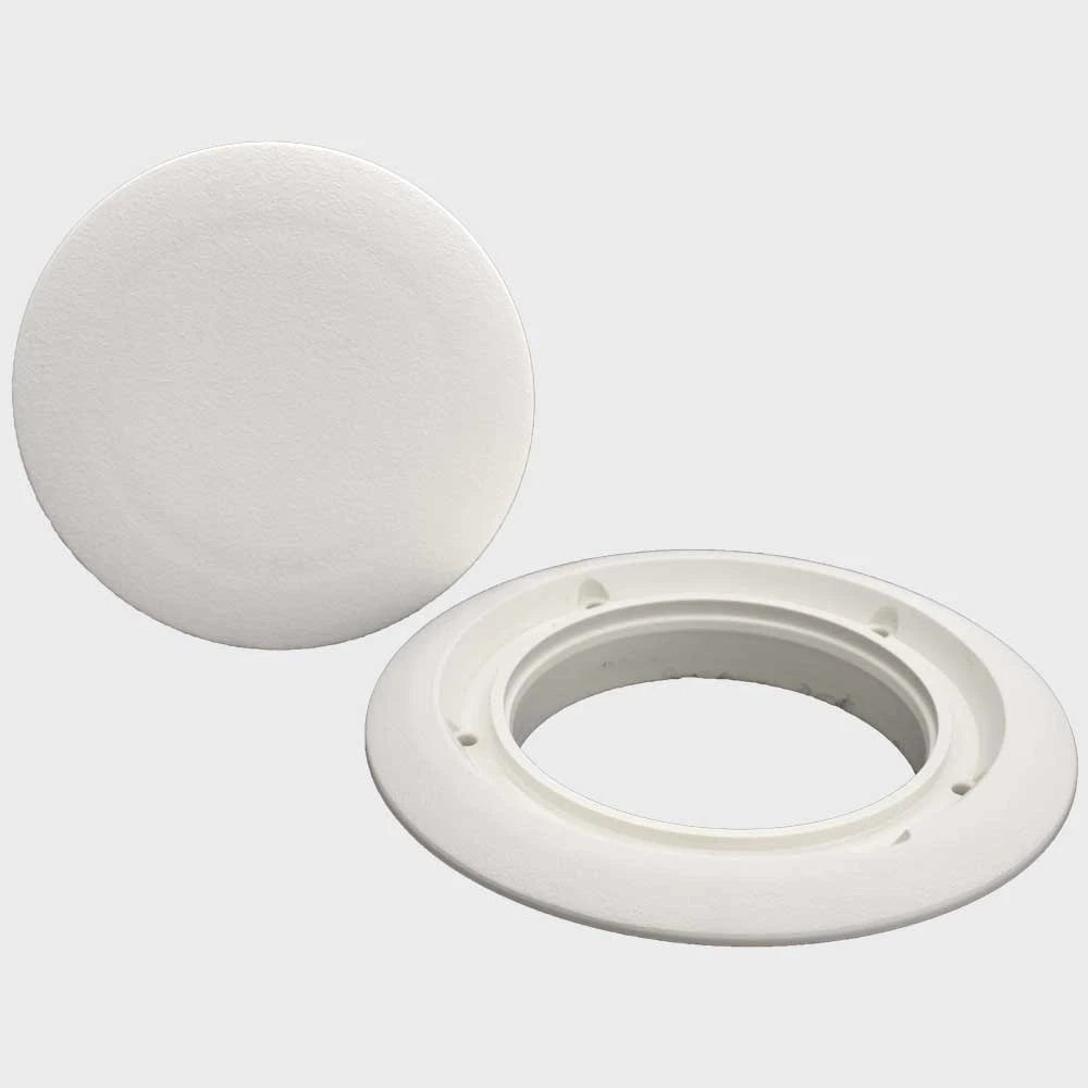 Jim Black Boat Pry Open Deck Plate - 6 3/4 Inch Artic White