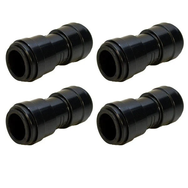 Sea Tech Black 22MM Plastic Boat Union Connector (set of 4)