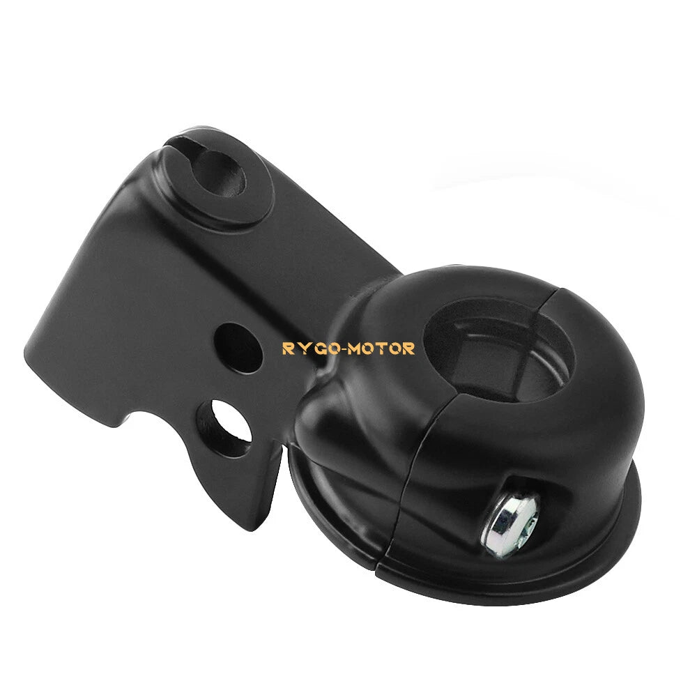 Black Clutch Lever Mount Bracket Perch for Harley Softail Night Train Fat Boy