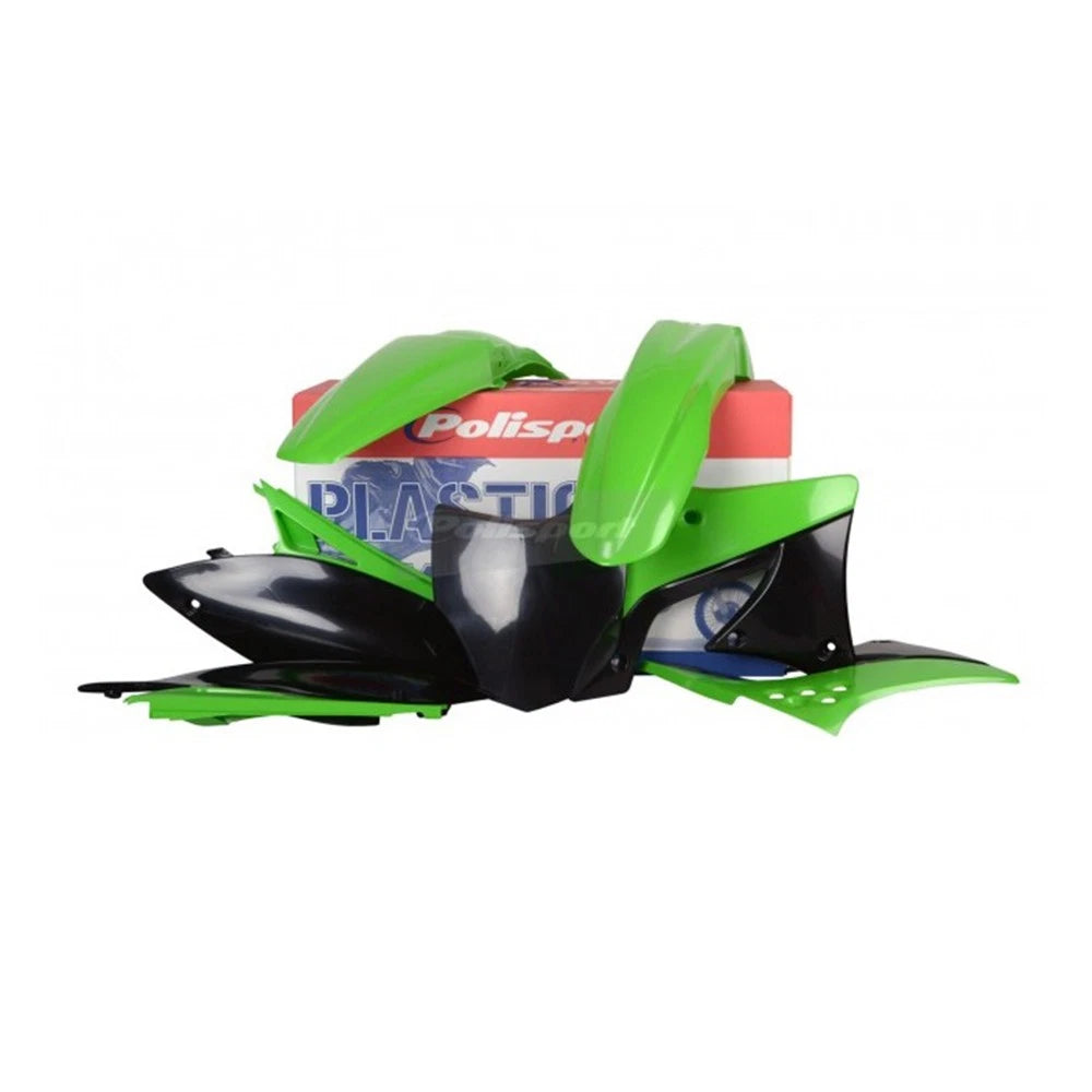 POLISPORT PLASTIC KIT KAWASAKI KX250F 2009-2012, OEM 10-11