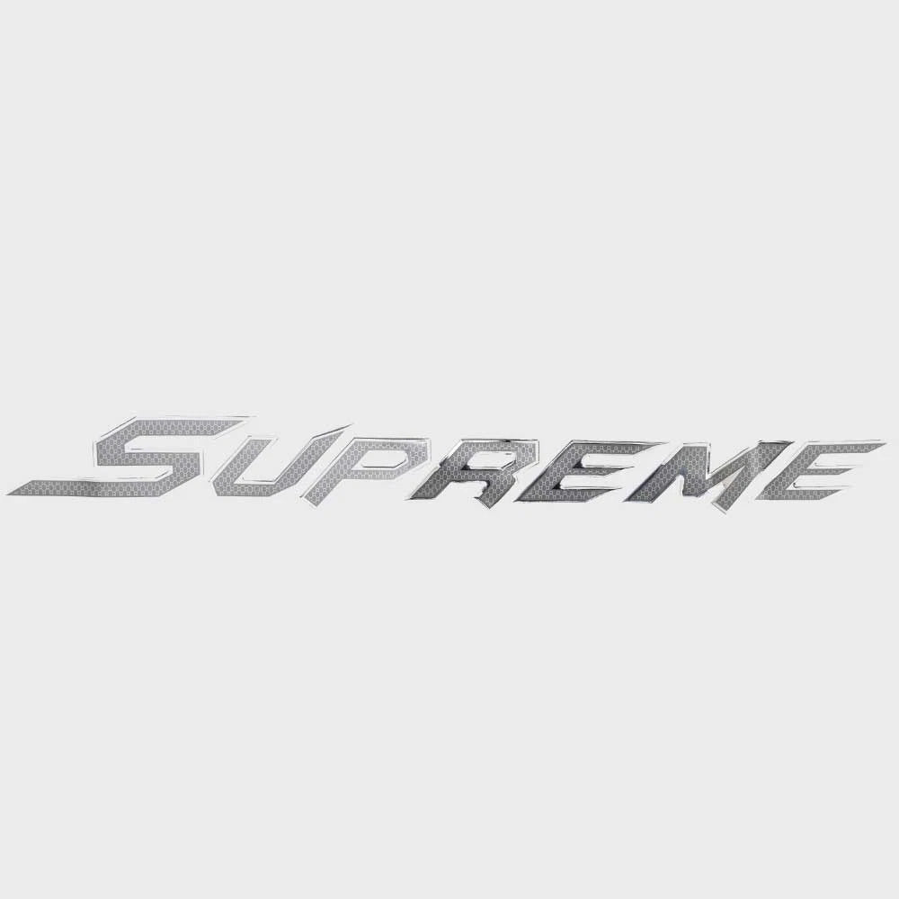 Supreme Boat Raised Brand Decal U32599-01 - Gray Silver 29 7/8 Inch