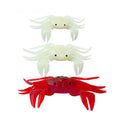 Fishing Crab Soft Lure White/Red Artificial Crab Bait Crab Soft Lure 2022