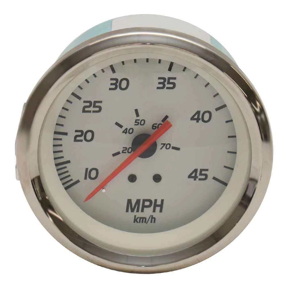 Veethree Boat Speedometer Gauge 70633F - Lido Elite 3 1/4 Inch 45 MPH