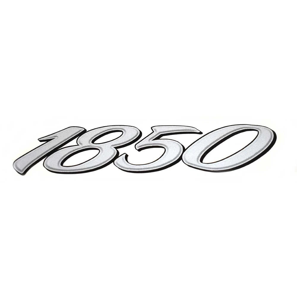 Lund Boat 1850 Decal 1986281 - 6 7/8 X 1 5/8 Inch Silver Black