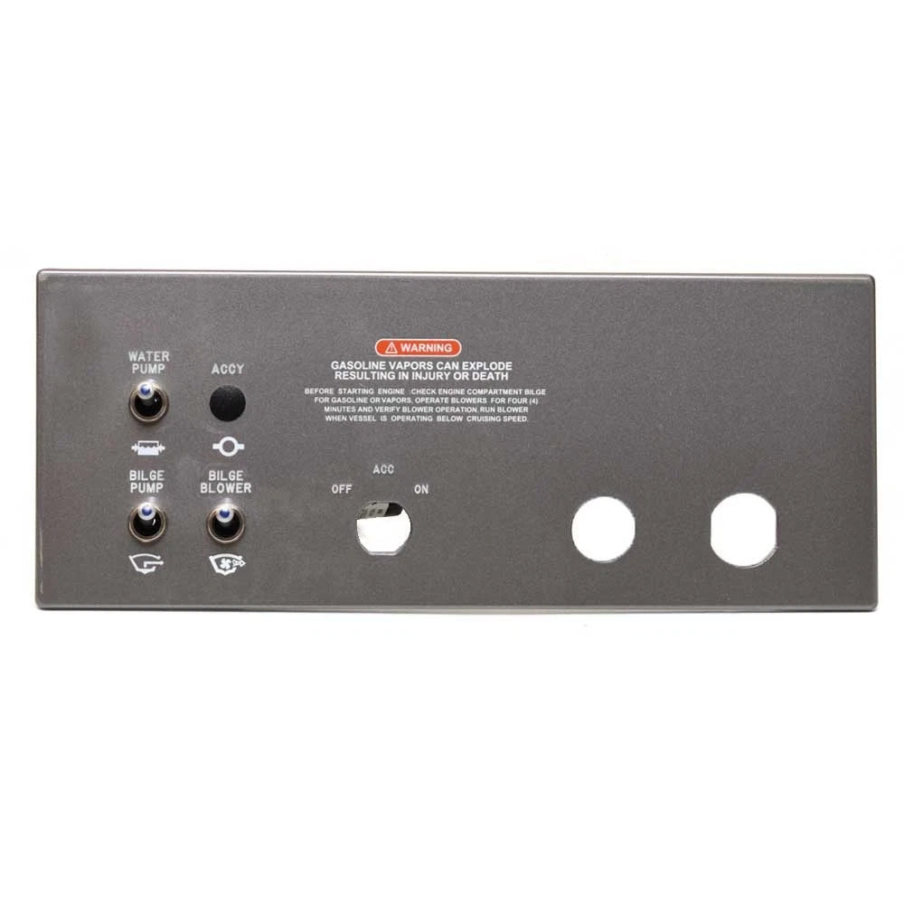 Sea Ray Boat Blank Switch Panel 2282744 - Ignition 250 SDX Gray
