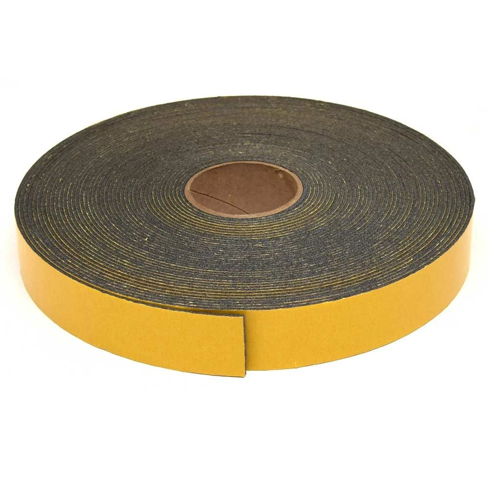Boat Windshield Foam Gasket - with Adhesive 1/8 X 1 3/4 Inch (60 FT Roll)