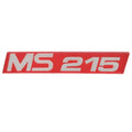 MasterCraft Boat Decal 759622 - MS 215 Red Silver Vinyl 7 1/2 Inch