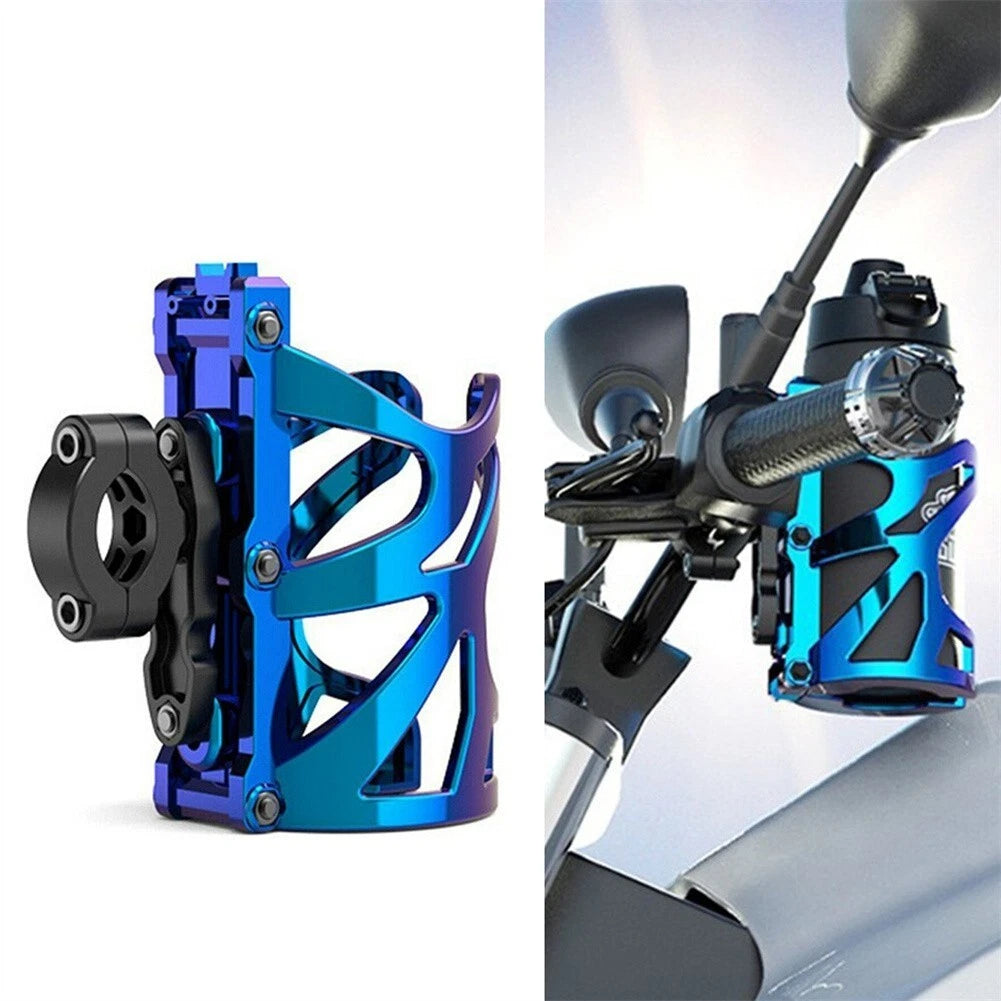 Motorcycle Alloy Handlebar Water Cup Drink Bottle Holder for