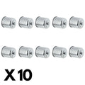 10 Pack Chrome K&N Oil Filter for Kawasaki Ninja 650R ABS 2013
