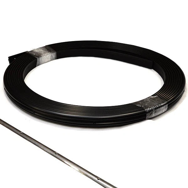 Taco Metals Boat Rub Rail V21-9959 - Black with Inserts 1 9/16 X 48 Ft