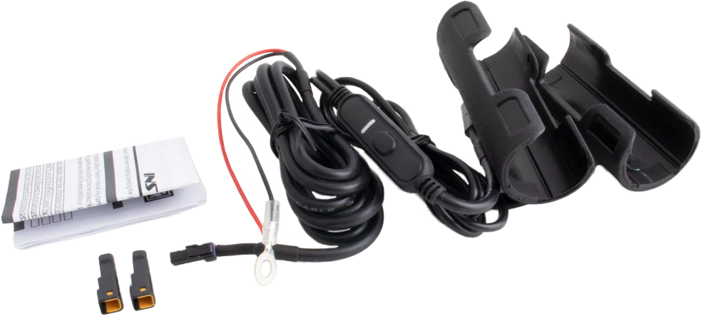 KOSO X Claws Heated Grips Clip-On Sleeve for Motorcycles 12V Black