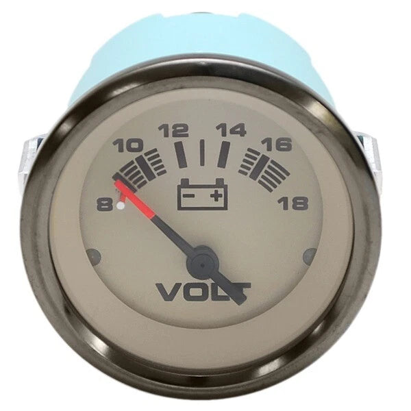Telflex Boat Volt Gauge 780649PDFB - 8-18V Sahara 2 Inch