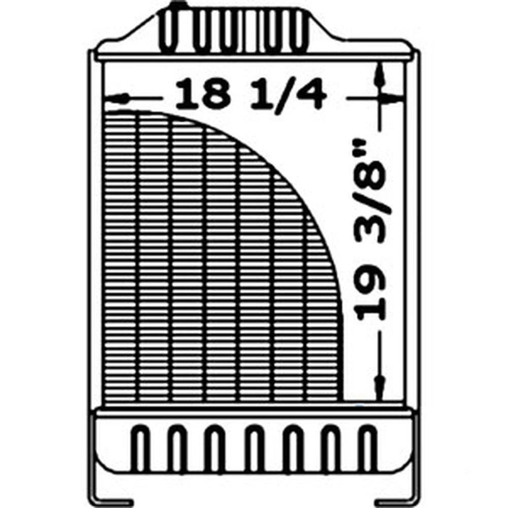 Case Fits IH Tractor Radiator K307602 1494