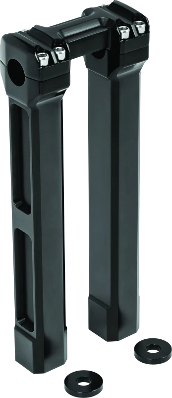 Kuryakyn 12 Inch Billet Handlebar Risers Black for Harley Touring Models