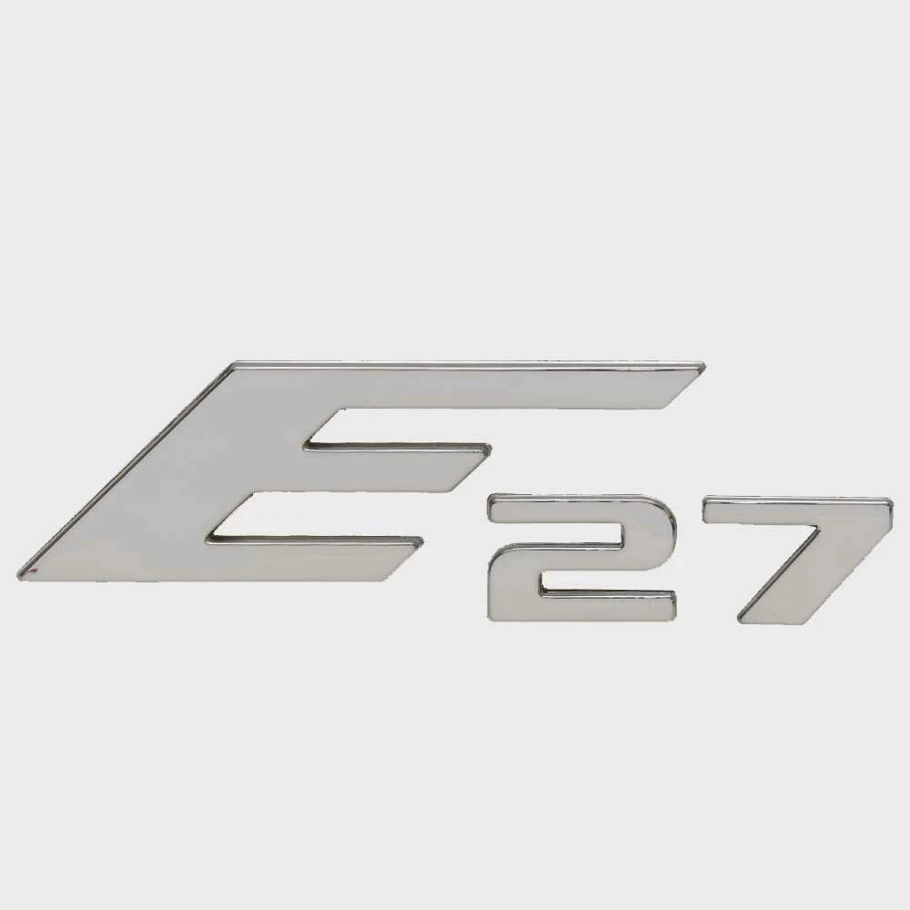 Crownline Boat Raised Emblem Decal 22096 - E27 Silver Sticker