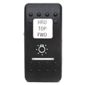 Carling Boat Rocker Switch Cover - HRD/TOP/FWD Lighted Actuator