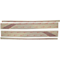 Larson Boat Graphic Hull Decal 8161212 - LX Red Silver (set of 4)