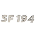 Lowe Boat Raised Emblem Decal 2156201 - SF194 Silver SL24 Sticker