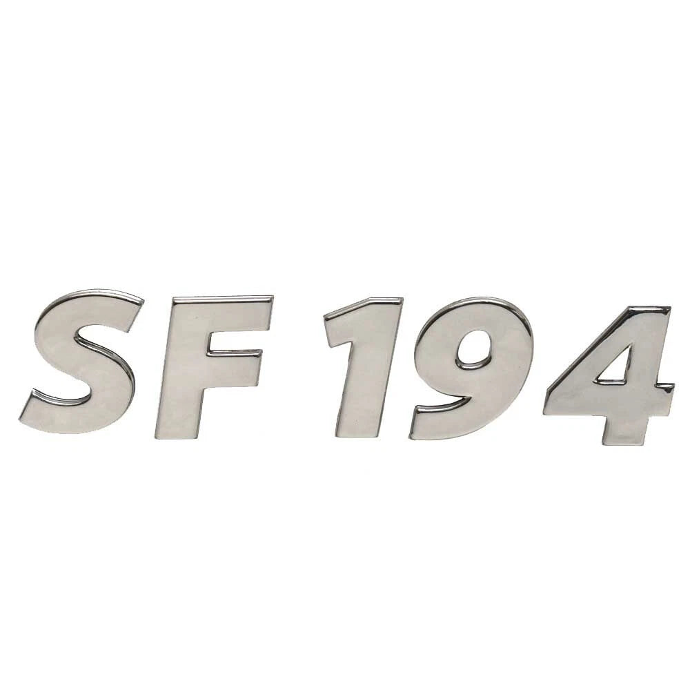 Lowe Boat Raised Emblem Decal 2156201 - SF194 Silver SL24 Sticker