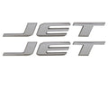 Sea Ray Boat Jet Decal 2109041 - 9 1/2 X 1 1/4 Inch Silver (pair)