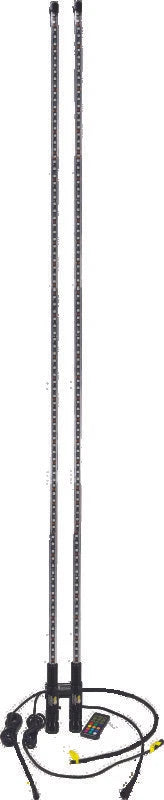 QuadBoss 6Ft Clear Dual Whip Bluetooth