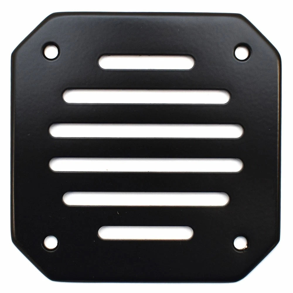 Tracker Boat Slotted Vent 307257 - 5 X 5 Inch Black Aluminum