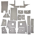 Larson Boat Non-Skid Deck Mats 8137925 - FX 1850 TL Gray Black (19PC)