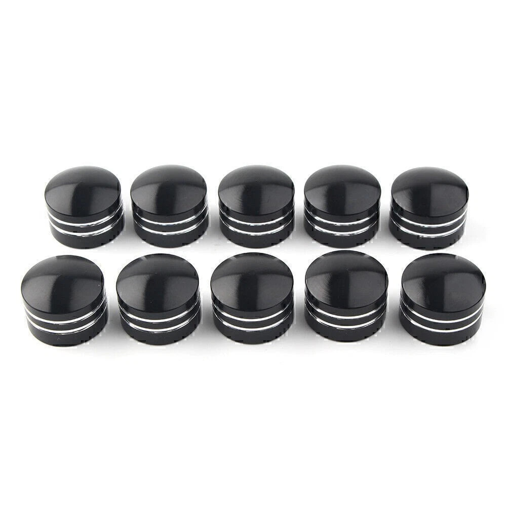 11mm Inner Schrauben Motor Bolt Topper Caps Cover for Harley CNC Motorcycle Blk
