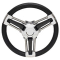 Schmitt Boat Steering Wheel PU1051C1-04 - Burano 14 Inch Brushed - SS