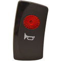 Carling Boat Rocker Switch Cover - Horn Black Actuator