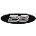 Regulator Boat Raised Decal 13528141 - 28 Model Black Silver Sticker