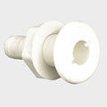 Boat Thru Hull Fitting - 3/4 Inch Off White Plastic