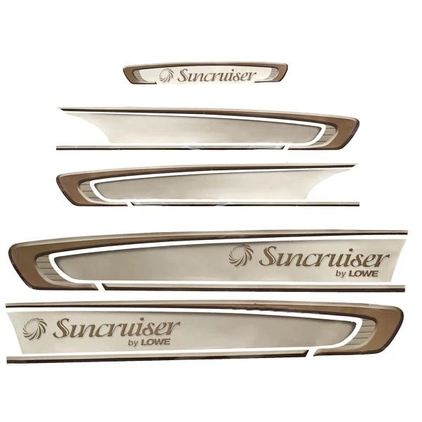 Lowe Boat Hull Decal 1945913 - Suncruiser Champagne Brown (set of 5)