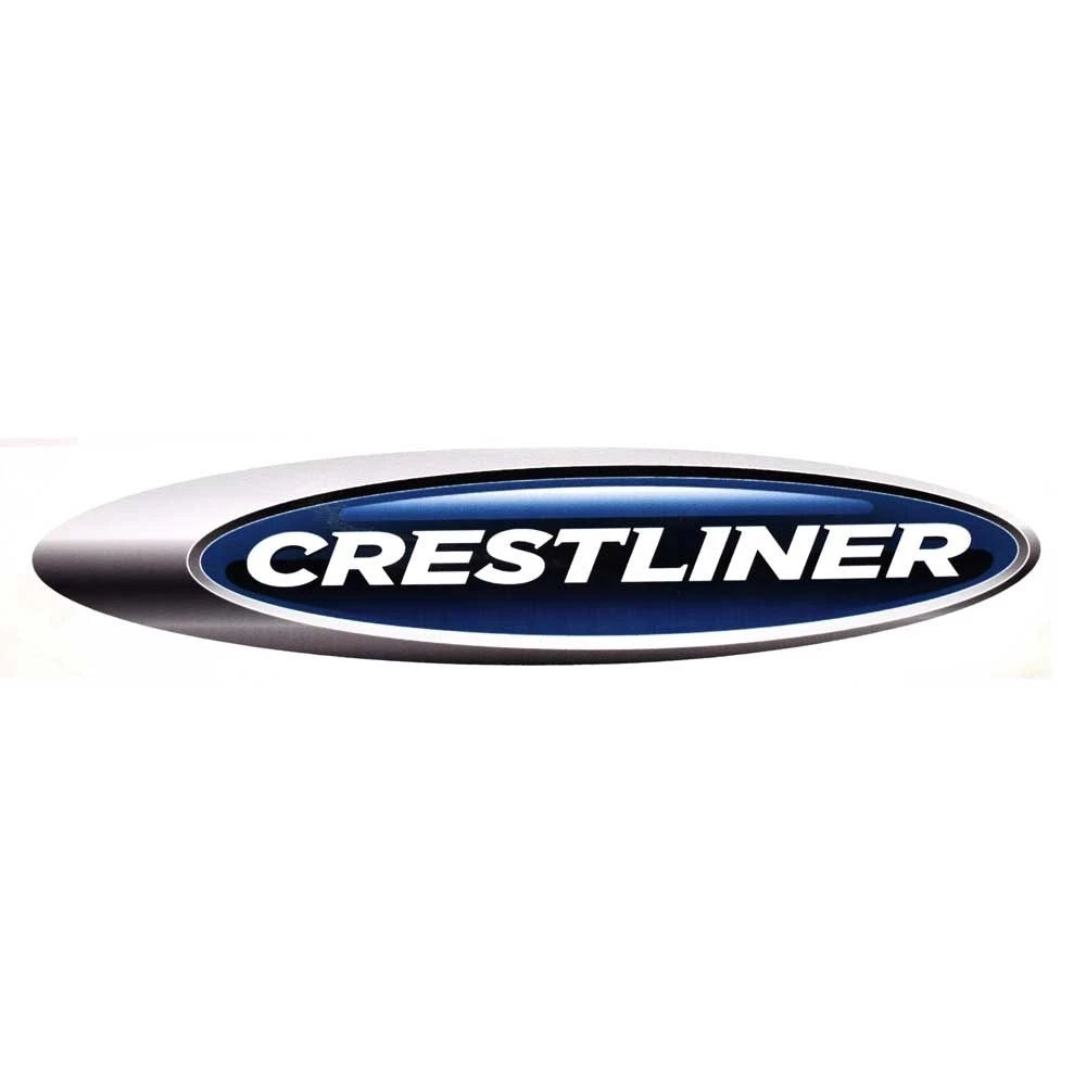 Crestliner Boat Logo Decal 2071503 - Blue Gray Sticker
