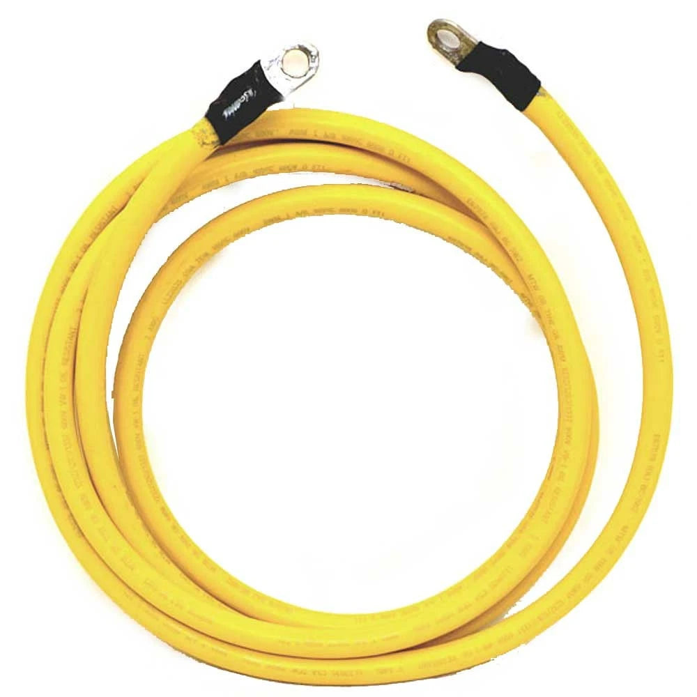 Boat Battery Cable - 4/0 AWG 7 Foot 11 Inch Yellow