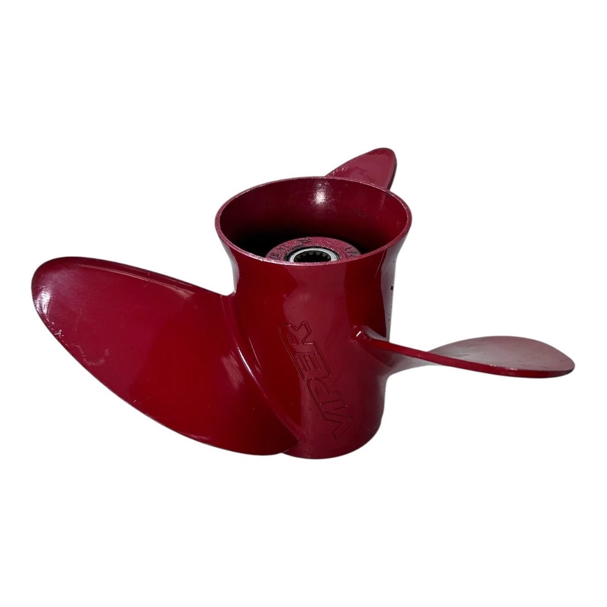 OMC Evinrude Johnson 3 X 14 3/4 X 17P, Red Demo Viper Propeller 176629 - LH