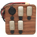 Premier Pontoon Boat Switch Panel 37908CRW - Woodgrain Plastic