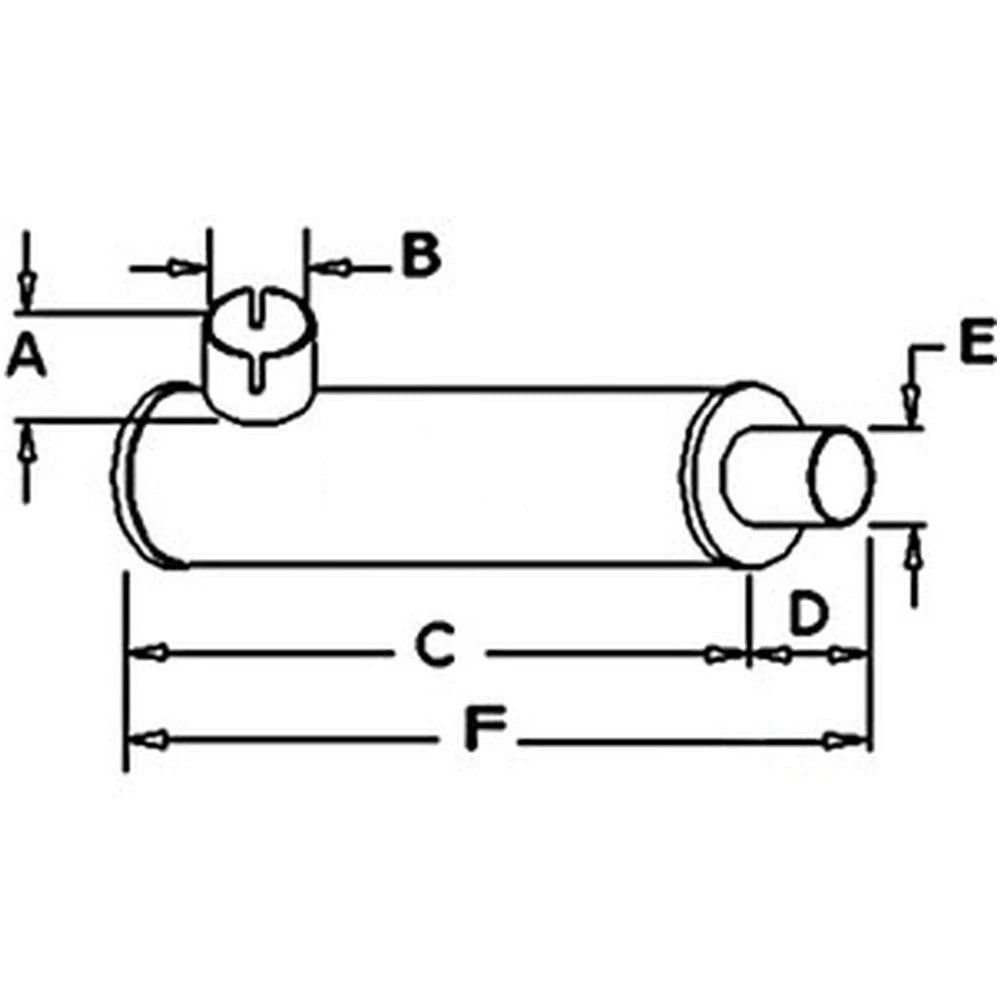 Muffler AH11014 Fits John Deere 105 55 95
