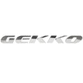 Gekko Boat Raised Emblem Decal 8628-0110-00 - 50 1/4 Inch Silver
