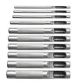 Professional 10pcs Leather Hole Punching Kit with Hollow Drilling Punches