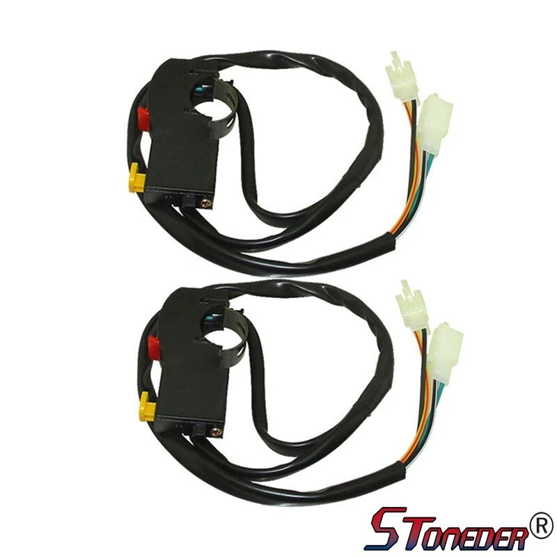 STONEDER 2x on Off Kill Start Switch for 50-250cc Electric Start Pit Dirt Bike