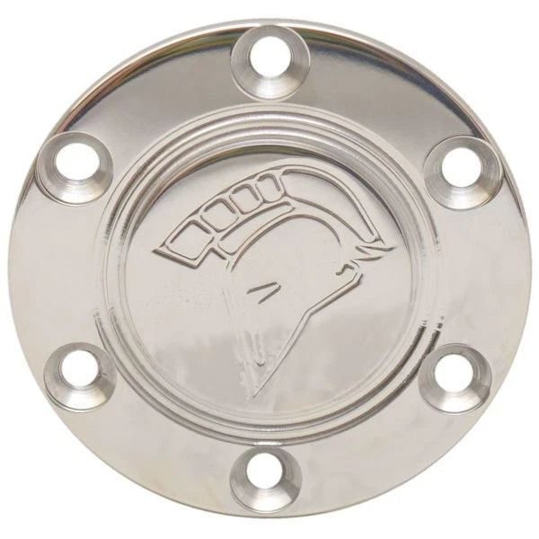 Ski Centurion Boat Steering Wheel Center Cap - 3 3/8 Inch Stainless